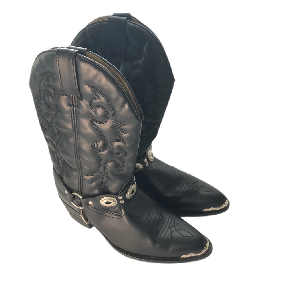 Dingo shoes kids western cowboy boots black 5.5